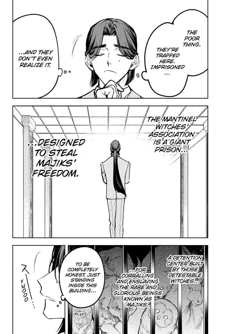 Ichi the Witch Manga Chapter 49 page 12 - A Glass of Water scene