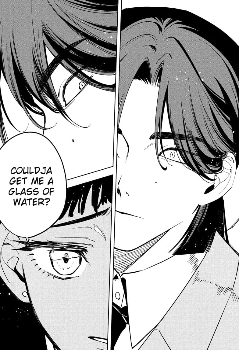 Ichi the Witch Manga Chapter 49 page 15 - A Glass of Water scene