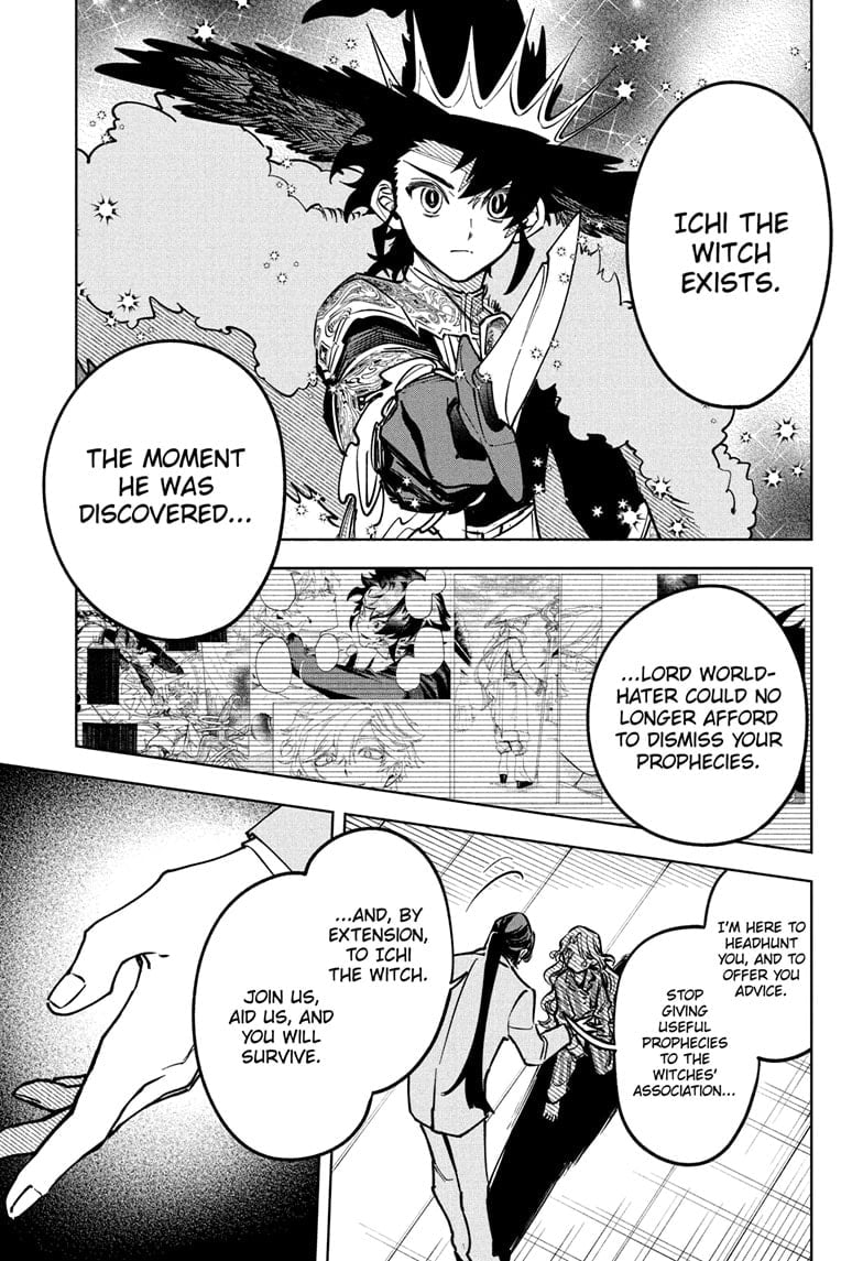 Ichi the Witch Manga Chapter 49 page 7 - A Glass of Water scene