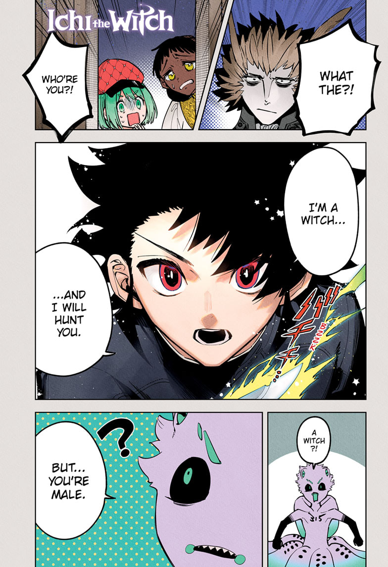 Ichi the Witch Manga Chapter 55 page 1 - Kneel scene