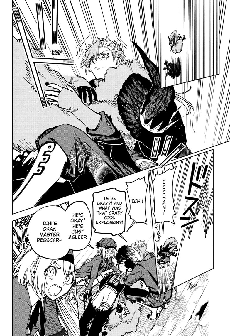 Ichi the Witch Manga Chapter 55 page 16 - Kneel scene